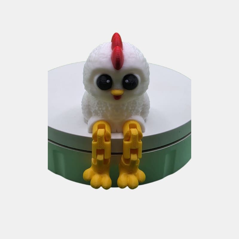 Chicken Sitting With Dangly Legs